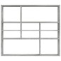 vidaXL Wandregal Betongrau 90x16x78 cm Holzwerkstoff vidaXL Wandregal Betongrau 90x16x78 cm Holzwerkstoff