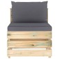 3-tlg. Garten-Lounge-Set mit Kissen Grün Imprägniertes Holz 3-tlg. Garten-Lounge-Set mit Kissen Grün Imprägniertes Holz