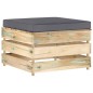 3-tlg. Garten-Lounge-Set mit Kissen Grün Imprägniertes Holz 3-tlg. Garten-Lounge-Set mit Kissen Grün Imprägniertes Holz