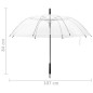 vidaXL Regenschirm Transparent 107 cm vidaXL Regenschirm Transparent 107 cm