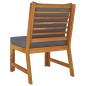 vidaXL 3-tlg. Garten-Lounge-Set mit Dunkelgrauem Kissen Akazienholz vidaXL 3-tlg. Garten-Lounge-Set mit Dunkelgrauem Kissen Akazienholz