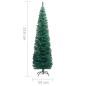 Schlanker Künstlicher Weihnachtsbaum mit Ständer Grün 210cm PVC Schlanker Künstlicher Weihnachtsbaum mit Ständer Grün 210cm PVC