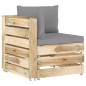8-tlg. Garten-Lounge-Set mit Kissen Grün Imprägniertes Holz 8-tlg. Garten-Lounge-Set mit Kissen Grün Imprägniertes Holz