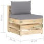 8-tlg. Garten-Lounge-Set mit Kissen Grün Imprägniertes Holz 8-tlg. Garten-Lounge-Set mit Kissen Grün Imprägniertes Holz