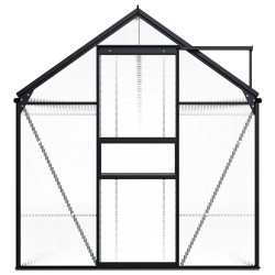 Gewächshaus Anthrazit Aluminium 8,17 m²