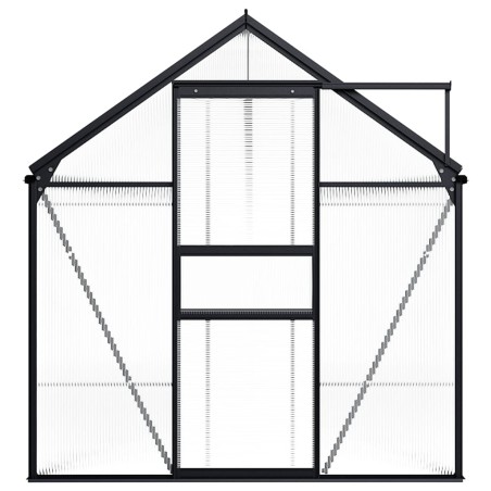 Gewächshaus Anthrazit Aluminium 8,17 m²