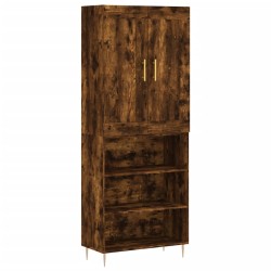 vidaXL Highboard Räuchereiche 69,5x34x180 cm Holzwerkstoff