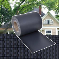 Gartenzaun-Sichtschutz PVC 70×0,19 m Dunkelgrau