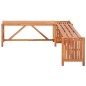 Garten-Eckbank mit Pflanzkübel 117×117×40 cm Massivholz Akazie Garten-Eckbank mit Pflanzkübel 117×117×40 cm Massivholz Akazie