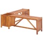 Garten-Eckbank mit Pflanzkübel 117×117×40 cm Massivholz Akazie Garten-Eckbank mit Pflanzkübel 117×117×40 cm Massivholz Akazie