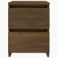 vidaXL Nachttische 2 Stk. Braun Eichen-Optik 30x30x40 cm Holzwerkstoff