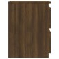 vidaXL Nachttische 2 Stk. Braun Eichen-Optik 30x30x40 cm Holzwerkstoff