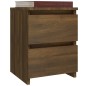 vidaXL Nachttische 2 Stk. Braun Eichen-Optik 30x30x40 cm Holzwerkstoff