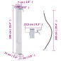 Wassersäule für den Garten 100 cm Edelstahl Quadratisch Wassersäule für den Garten 100 cm Edelstahl Quadratisch