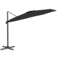 Ampelschirm mit Aluminium-Mast Schwarz 400x300 cm Ampelschirm mit Aluminium-Mast Schwarz 400x300 cm