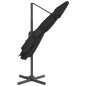 Ampelschirm mit Aluminium-Mast Schwarz 400x300 cm Ampelschirm mit Aluminium-Mast Schwarz 400x300 cm