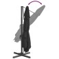 Ampelschirm mit Aluminium-Mast Schwarz 400x300 cm Ampelschirm mit Aluminium-Mast Schwarz 400x300 cm