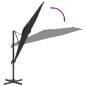 Ampelschirm mit Aluminium-Mast Schwarz 400x300 cm Ampelschirm mit Aluminium-Mast Schwarz 400x300 cm