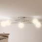 Deckenleuchte mit Drahtgeflecht-Schirmen für 5 G9 LED-Leuchten Deckenleuchte mit Drahtgeflecht-Schirmen für 5 G9 LED-Leuchten