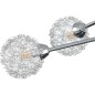 Deckenleuchte mit Drahtgeflecht-Schirmen für 5 G9 LED-Leuchten Deckenleuchte mit Drahtgeflecht-Schirmen für 5 G9 LED-Leuchten