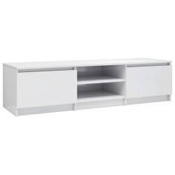 vidaXL TV-Schrank Hochglanz-Weiß 140x40x35,5 cm Holzwerkstoff