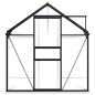 Gewächshaus mit Fundament Anthrazit Aluminium 5,89 m² Gewächshaus mit Fundament Anthrazit Aluminium 5,89 m²