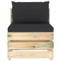 3-tlg. Garten-Lounge-Set mit Kissen Grün Imprägniertes Holz 3-tlg. Garten-Lounge-Set mit Kissen Grün Imprägniertes Holz