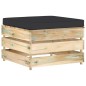 3-tlg. Garten-Lounge-Set mit Kissen Grün Imprägniertes Holz 3-tlg. Garten-Lounge-Set mit Kissen Grün Imprägniertes Holz