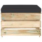 3-tlg. Garten-Lounge-Set mit Kissen Grün Imprägniertes Holz 3-tlg. Garten-Lounge-Set mit Kissen Grün Imprägniertes Holz
