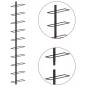 Wand-Weinregal für 10 Flaschen Schwarz Metall Wand-Weinregal für 10 Flaschen Schwarz Metall