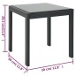 Sonnenliegen 2 Stk. mit Tisch Textilene und Stahl Sonnenliegen 2 Stk. mit Tisch Textilene und Stahl