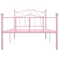 vidaXL Bettgestell Rosa Metall 90×200 cm vidaXL Bettgestell Rosa Metall 90×200 cm