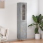 Highboard Betongrau 34,5x34x180 cm Holzwerkstoff Highboard Betongrau 34,5x34x180 cm Holzwerkstoff