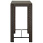 Garten-Bartisch Braun 100x60,5x110,5 cm Poly Rattan Garten-Bartisch Braun 100x60,5x110,5 cm Poly Rattan