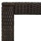 Garten-Bartisch Braun 100x60,5x110,5 cm Poly Rattan Garten-Bartisch Braun 100x60,5x110,5 cm Poly Rattan