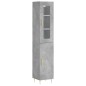 Highboard Betongrau 34,5x34x180 cm Holzwerkstoff Highboard Betongrau 34,5x34x180 cm Holzwerkstoff
