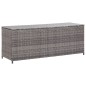 Gartenbox Grau 120x50x60 cm Poly Rattan Gartenbox Grau 120x50x60 cm Poly Rattan