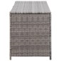 Gartenbox Grau 120x50x60 cm Poly Rattan Gartenbox Grau 120x50x60 cm Poly Rattan