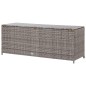 Gartenbox Grau 120x50x60 cm Poly Rattan Gartenbox Grau 120x50x60 cm Poly Rattan