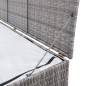Gartenbox Grau 120x50x60 cm Poly Rattan Gartenbox Grau 120x50x60 cm Poly Rattan