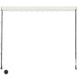 Einziehbare Markise mit LED 300×150 cm Creme Einziehbare Markise mit LED 300×150 cm Creme