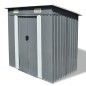 vidaXL Gartenschuppen Grau Metall vidaXL Gartenschuppen Grau Metall