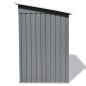 vidaXL Gartenschuppen Grau Metall vidaXL Gartenschuppen Grau Metall