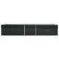vidaXL Garten-Hochbeet Verzinkter Stahl 400x80x45 cm Anthrazit vidaXL Garten-Hochbeet Verzinkter Stahl 400x80x45 cm Anthrazit