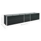 vidaXL Garten-Hochbeet Verzinkter Stahl 400x80x45 cm Anthrazit vidaXL Garten-Hochbeet Verzinkter Stahl 400x80x45 cm Anthrazit