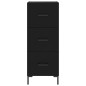 Highboard Schwarz 34,5x34x180 cm Holzwerkstoff Highboard Schwarz 34,5x34x180 cm Holzwerkstoff