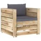 6-tlg. Garten-Lounge-Set mit Kissen Grün Imprägniertes Holz 6-tlg. Garten-Lounge-Set mit Kissen Grün Imprägniertes Holz