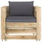 6-tlg. Garten-Lounge-Set mit Kissen Grün Imprägniertes Holz 6-tlg. Garten-Lounge-Set mit Kissen Grün Imprägniertes Holz