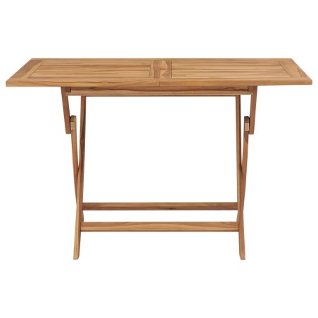 Klappbarer Gartentisch 120x70x75 cm Teak Massivholz