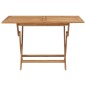 Klappbarer Gartentisch 120x70x75 cm Teak Massivholz Klappbarer Gartentisch 120x70x75 cm Teak Massivholz